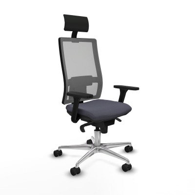 Office Chair with Headrest Piqueras y Crespo 3D086N1 Dark grey