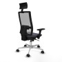 Office Chair with Headrest Piqueras y Crespo 3D086N1 Dark grey