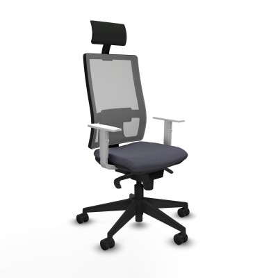 Office Chair with Headrest Piqueras y Crespo 4B066N1 Dark grey
