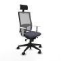 Office Chair with Headrest Piqueras y Crespo 4B066N1 Dark grey