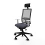 Chaise de Bureau avec Appui-tête Piqueras y Crespo 4B066N1 Gris foncé