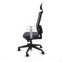 Office Chair with Headrest Piqueras y Crespo 4B066N1 Dark grey