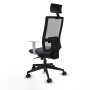 Office Chair with Headrest Piqueras y Crespo 4B066N1 Dark grey