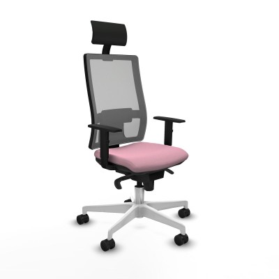 Office Chair with Headrest Piqueras y Crespo 1D026N1 Pink