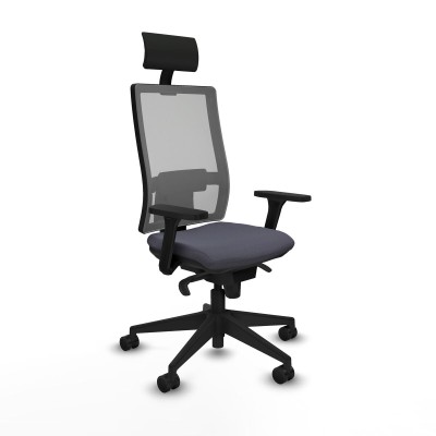 Office Chair with Headrest Piqueras y Crespo 3D066N1 Dark grey