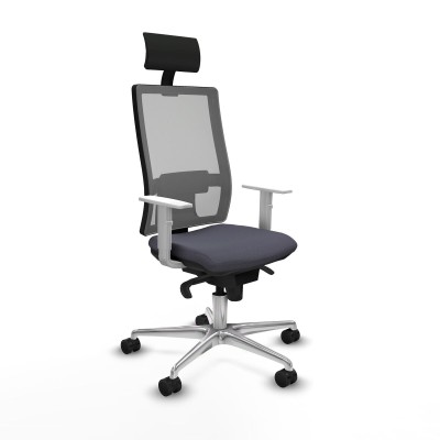 Office Chair with Headrest Piqueras y Crespo 4B086N1 Dark grey