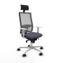 Office Chair with Headrest Piqueras y Crespo 4B086N1 Dark grey