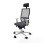 Office Chair with Headrest Piqueras y Crespo 4B086N1 Dark grey