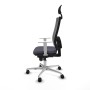 Office Chair with Headrest Piqueras y Crespo 4B086N1 Dark grey