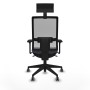 Office Chair with Headrest Piqueras y Crespo 3D066G1 Dark grey