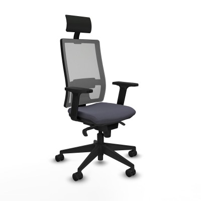 Office Chair with Headrest Piqueras y Crespo 2D066N1 Dark grey