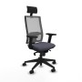 Office Chair with Headrest Piqueras y Crespo 2D066N1 Dark grey