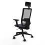 Office Chair with Headrest Piqueras y Crespo 2D066N1 Dark grey