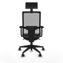 Office Chair with Headrest Piqueras y Crespo 2D066N1 Dark grey