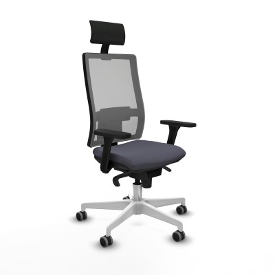 Office Chair with Headrest Piqueras y Crespo 3D026G1 Dark grey