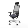 Office Chair with Headrest Piqueras y Crespo 3D026G1 Dark grey