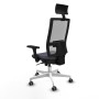 Office Chair with Headrest Piqueras y Crespo 3D026G1 Dark grey