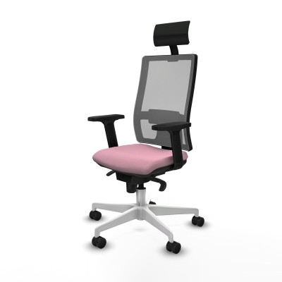 Chaise de Bureau avec Appui-tête Piqueras y Crespo 2D026N1 Rose
