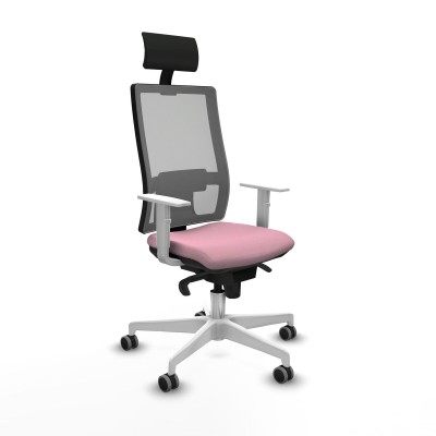 Office Chair with Headrest Piqueras y Crespo 4B026G1 Pink