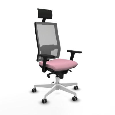 Office Chair with Headrest Piqueras y Crespo 3D026G1 Pink
