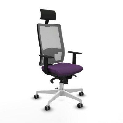 Office Chair with Headrest Piqueras y Crespo 1D026G1 Purple