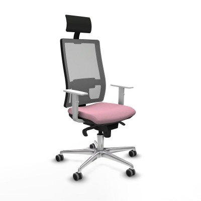 Office Chair with Headrest Piqueras y Crespo 4B086G1 Pink