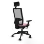 Office Chair with Headrest Piqueras y Crespo 3D066N1 Pink
