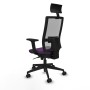 Office Chair with Headrest Piqueras y Crespo 2D066N1 Purple