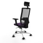 Office Chair with Headrest Piqueras y Crespo 2D086N1 Purple