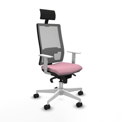 Office Chair with Headrest Piqueras y Crespo 4B026N1 Pink