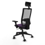 Office Chair with Headrest Piqueras y Crespo 3D066N1 Purple