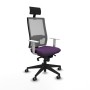 Office Chair with Headrest Piqueras y Crespo 4B066G1 Purple