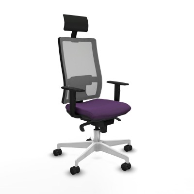 Office Chair with Headrest Piqueras y Crespo 1D026N1 Purple