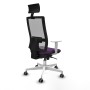Office Chair with Headrest Piqueras y Crespo 4B026G1 Purple