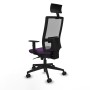 Office Chair with Headrest Piqueras y Crespo 1D066N1 Purple