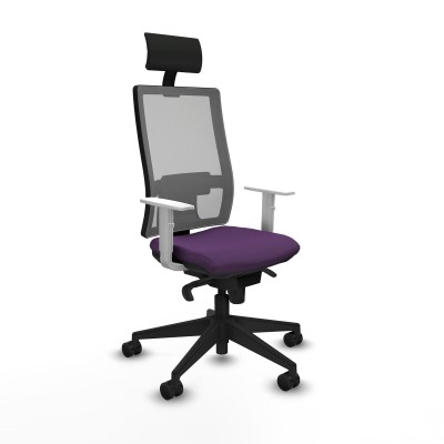 Chaise de Bureau avec Appui-tête Piqueras y Crespo 4B066N1 Violet