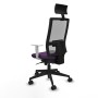 Office Chair with Headrest Piqueras y Crespo 4B066N1 Purple