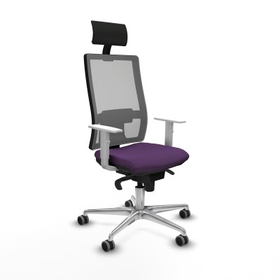 Office Chair with Headrest Piqueras y Crespo 4B086G1 Purple