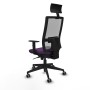 Office Chair with Headrest Piqueras y Crespo 1D066G1 Purple