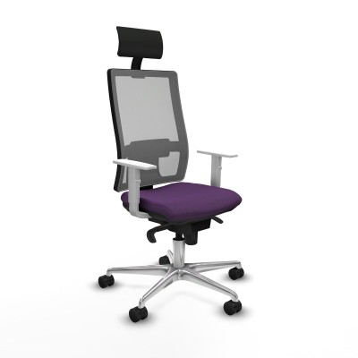 Office Chair with Headrest Piqueras y Crespo 4B086N1 Purple