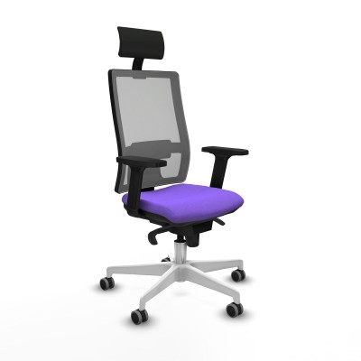 Office Chair with Headrest Piqueras y Crespo 2D026G1 Lilac