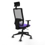 Office Chair with Headrest Piqueras y Crespo 1D066G1 Lilac