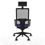 Office Chair with Headrest Piqueras y Crespo 1D066N1 Lilac