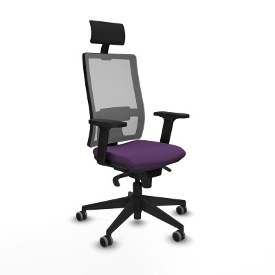 Office Chair with Headrest Piqueras y Crespo 2D066G1 Purple