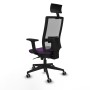 Chaise de Bureau avec Appui-tête Piqueras y Crespo 2D066G1 Violet