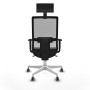 Chaise de Bureau avec Appui-tête Piqueras y Crespo 1D026G1 Noir