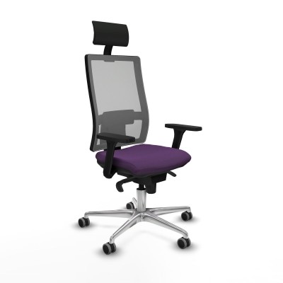 Chaise de Bureau avec Appui-tête Piqueras y Crespo 3D086G1 Violet
