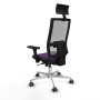 Chaise de Bureau avec Appui-tête Piqueras y Crespo 3D086G1 Violet