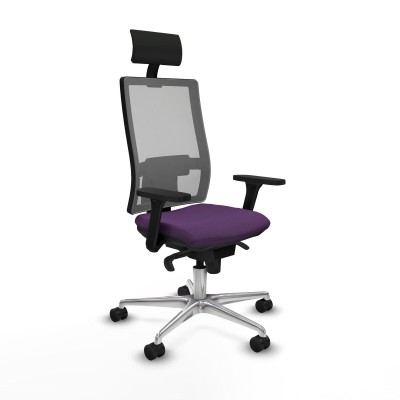 Chaise de Bureau avec Appui-tête Piqueras y Crespo 3D086N1 Violet