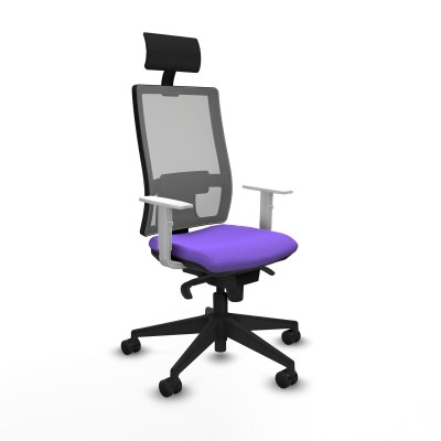 Office Chair with Headrest Piqueras y Crespo 4B066N1 Lilac